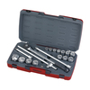 Teng Tools T3418-6 - 18 Piece 3/4" Drive Metric Socket Set T3418-6